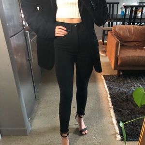 The Denim Forum Lola High Rise Jeans